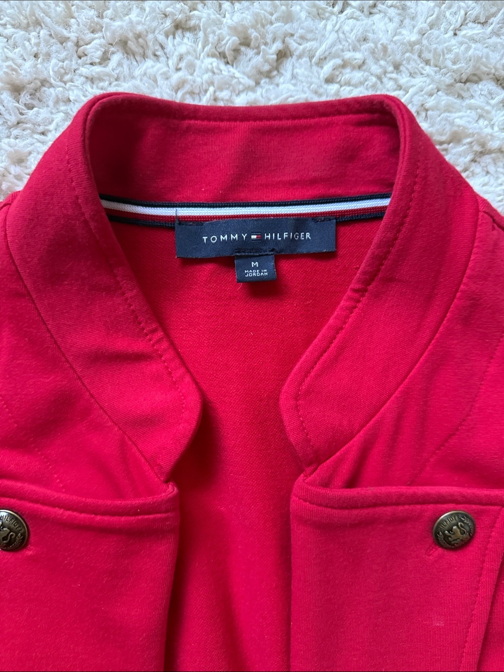 Tommy Hilfiger Red Military-Style Women’s Jacket - Picture 2 of 7